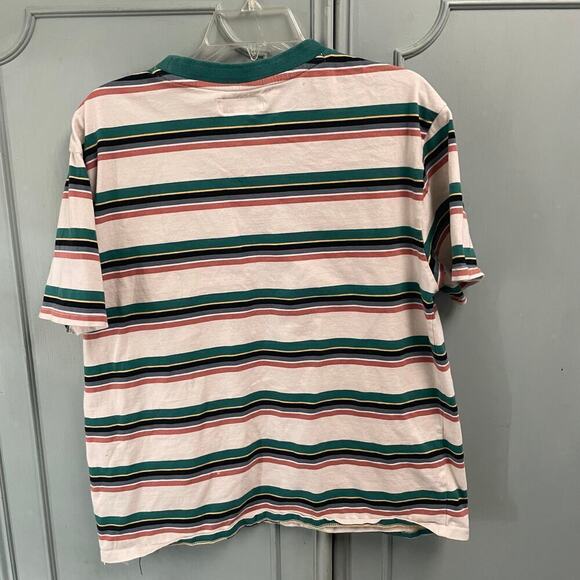 Vintage Guess Mens Size Small Stripe Tee T Shirt Logo Crewneck 90s Y2K - Picture 5 of 5